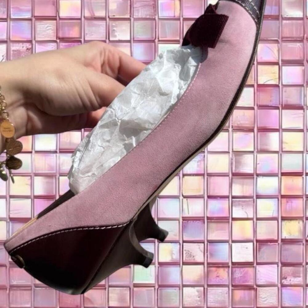 Rare coach pink suede kitten